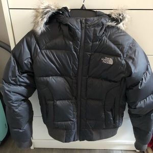 North Face Puffer Jacket with Fur Hood